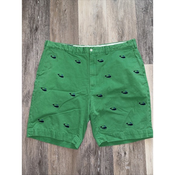 Polo Ralph Lauren Other - Polo Ralph Lauren Whale  Embroidered Shorts Men Size 44B/44G Green Preppy